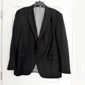 Peter Millar 100% Wool Blazer Black 48R Classic Fit